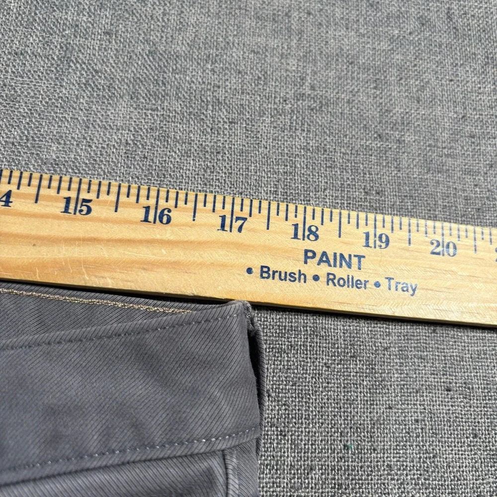 Banana Republic‎ Traveler Pants Mens 35x32 Grey Slim Fit Chinos Stretch 11427